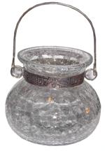 Round Lantern with Silver Collar